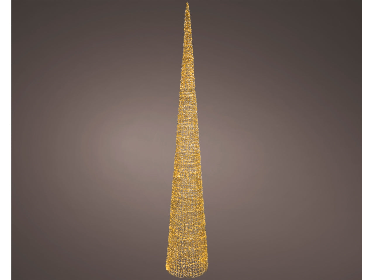 Cono luminoso maxi 280cm con 3200 led bianco caldo e flash per uso esterno