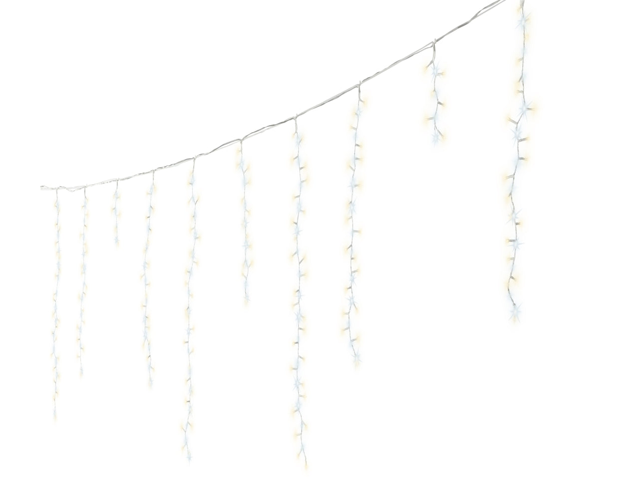 Tenda luminosa con 708 led bianco classico e flash bianco freddo 13 funzioni, lunghezza 6mt per uso interno/esterno