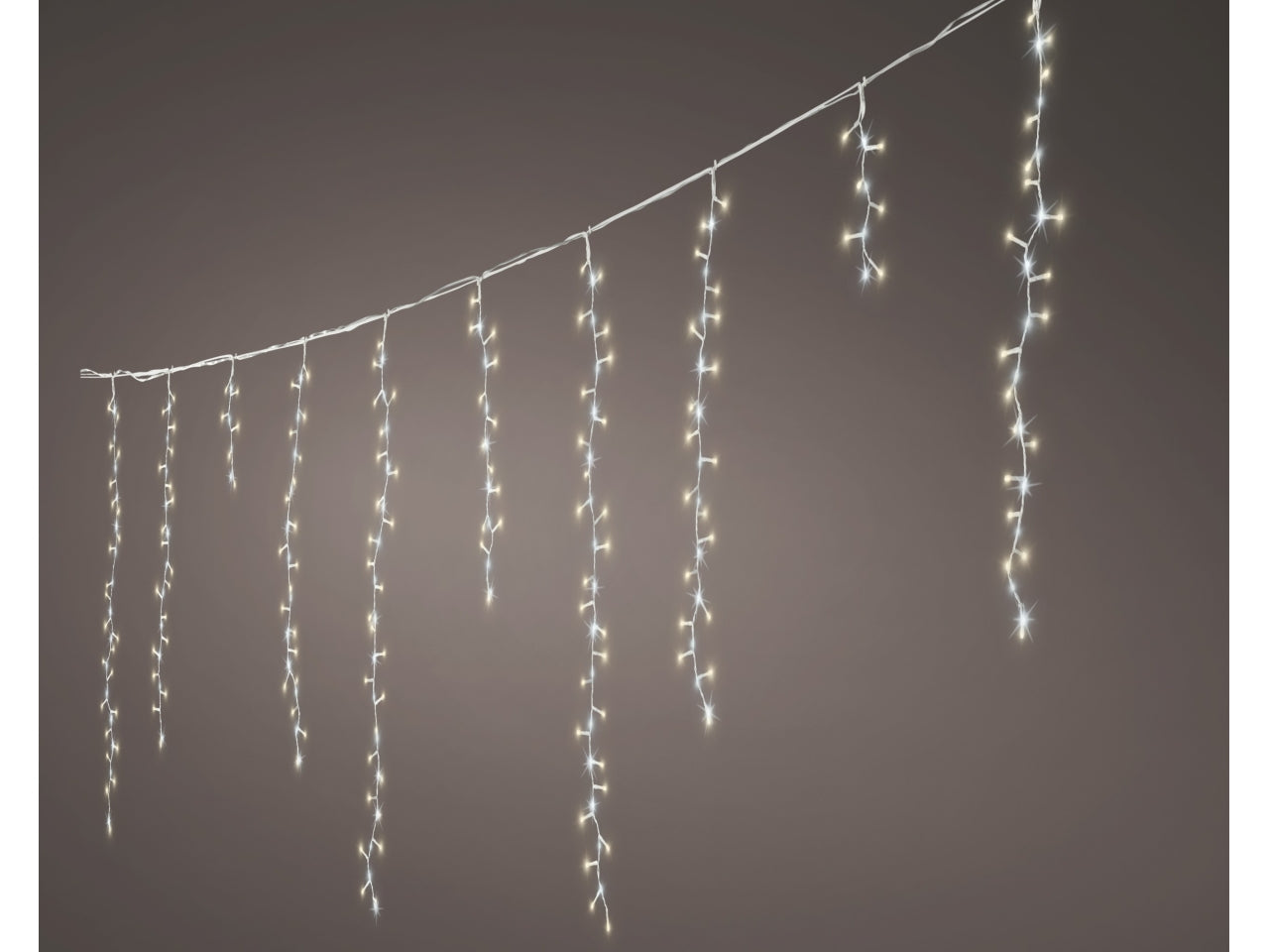 Tenda luminosa con 708 led bianco classico e flash bianco freddo 13 funzioni, lunghezza 6mt per uso interno/esterno