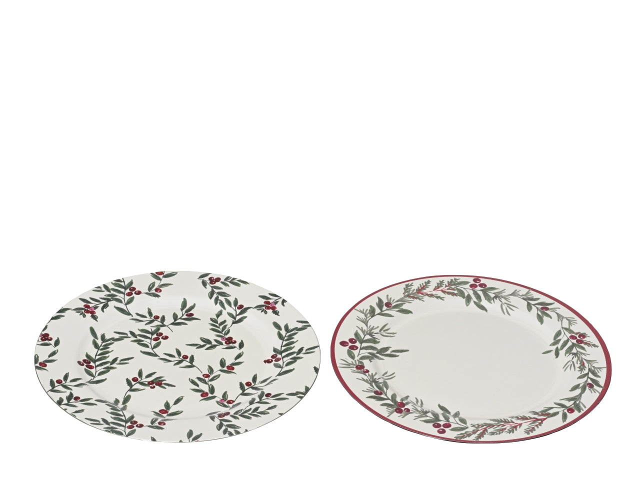 Piatto decorativo 33cm con decorazione natalizia