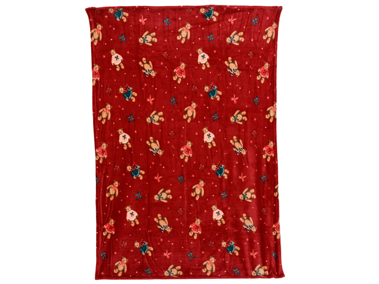 Plaid 130x170cm con orsetti in 2 assortimenti