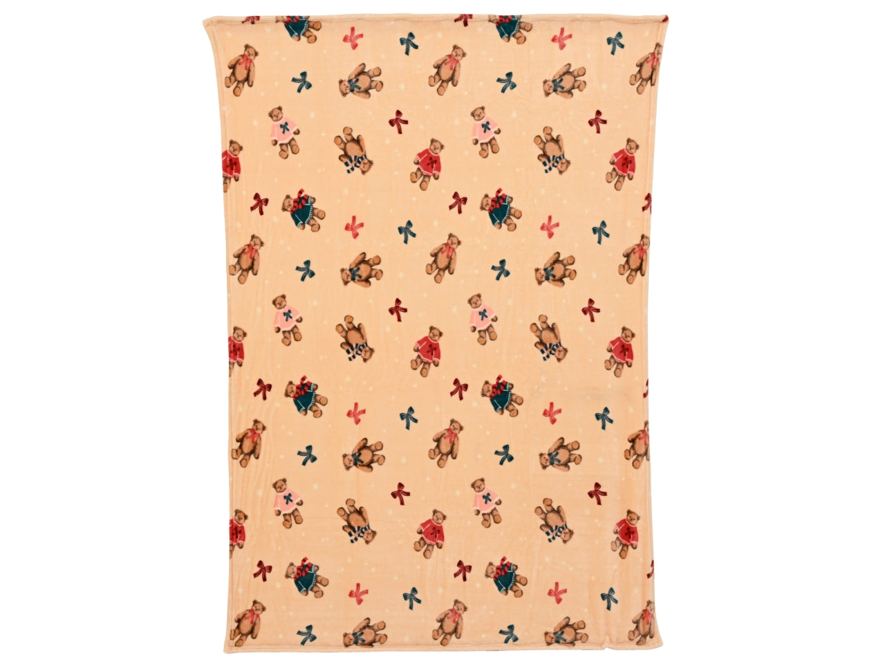 Plaid 130x170cm con orsetti in 2 assortimenti
