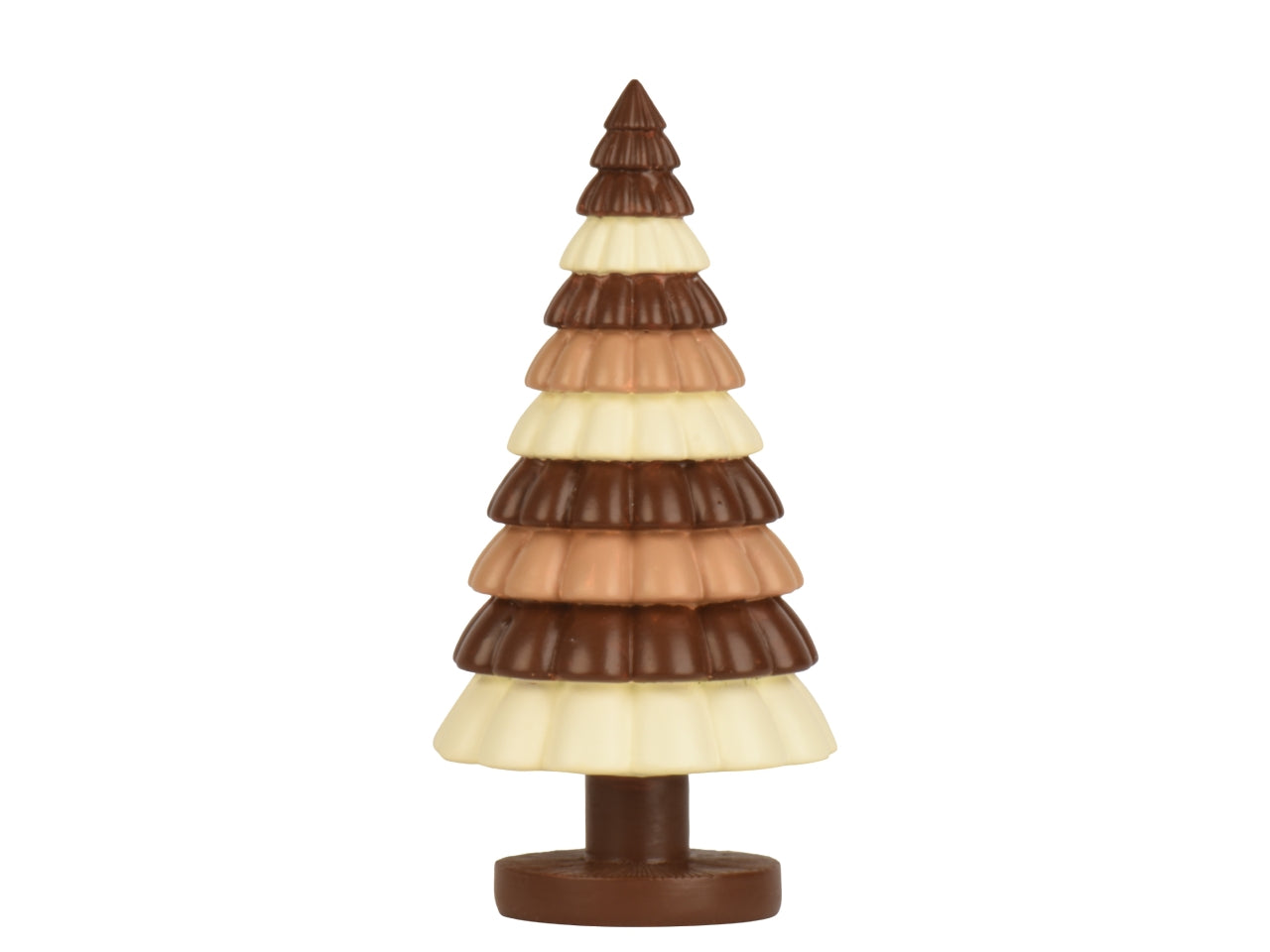Albero di natale 24,5cm in resina effetto cioccolato