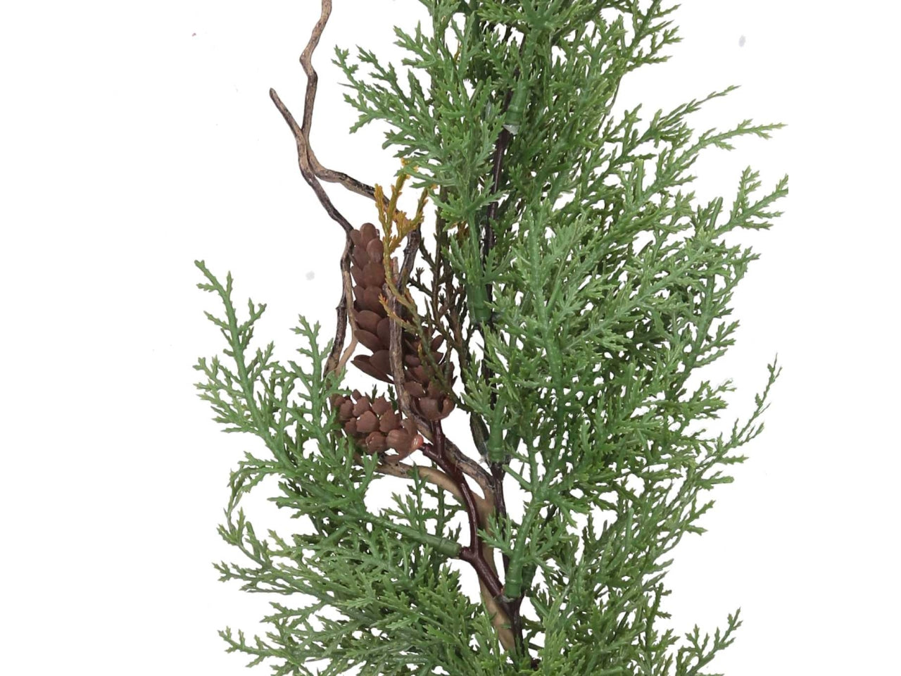 Ghirlanda in cipresso con pigne verde 170cm