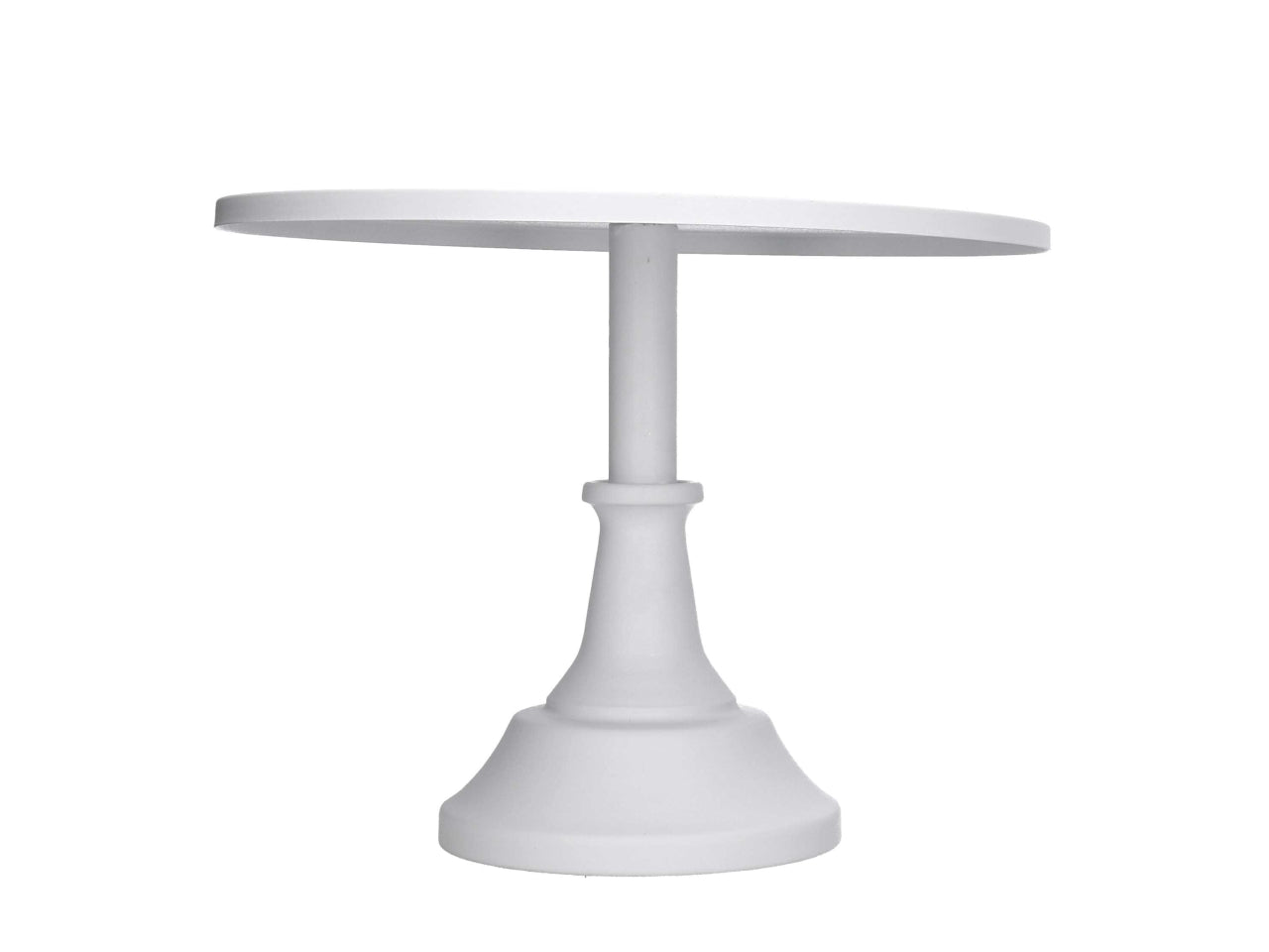 Alzatina in metallo bianco 30xh.23cm