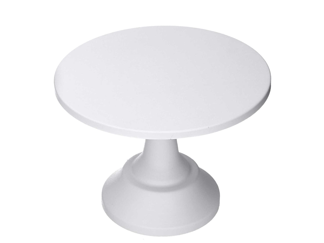 Alzatina in metallo bianco 25xh.18cm