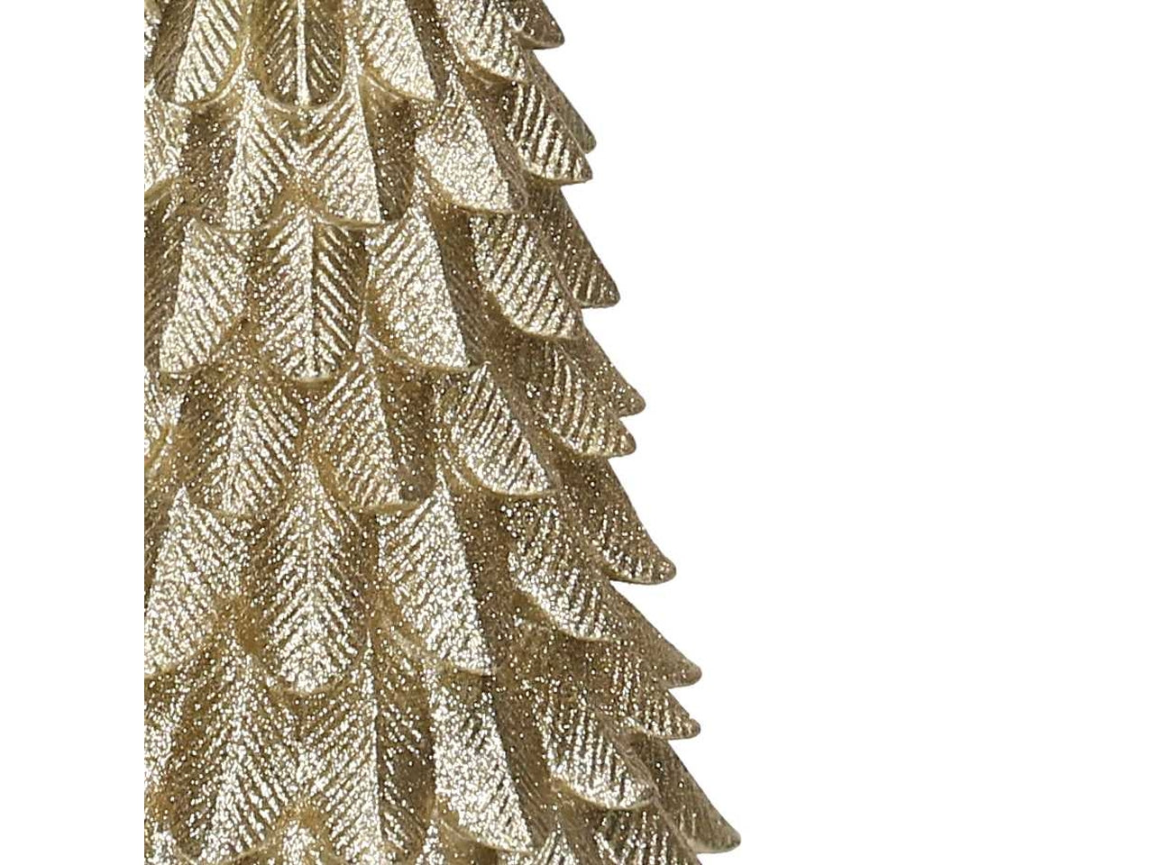 Alberello decorativo in resina oro 15,5xh.41cm
