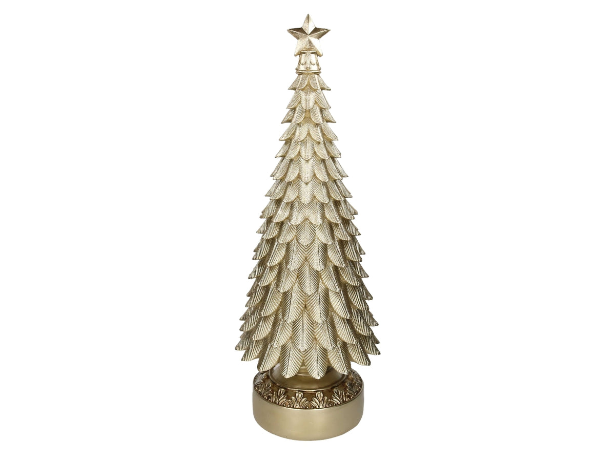 Albero decorativo maxi in resina oro 30xh.80cm