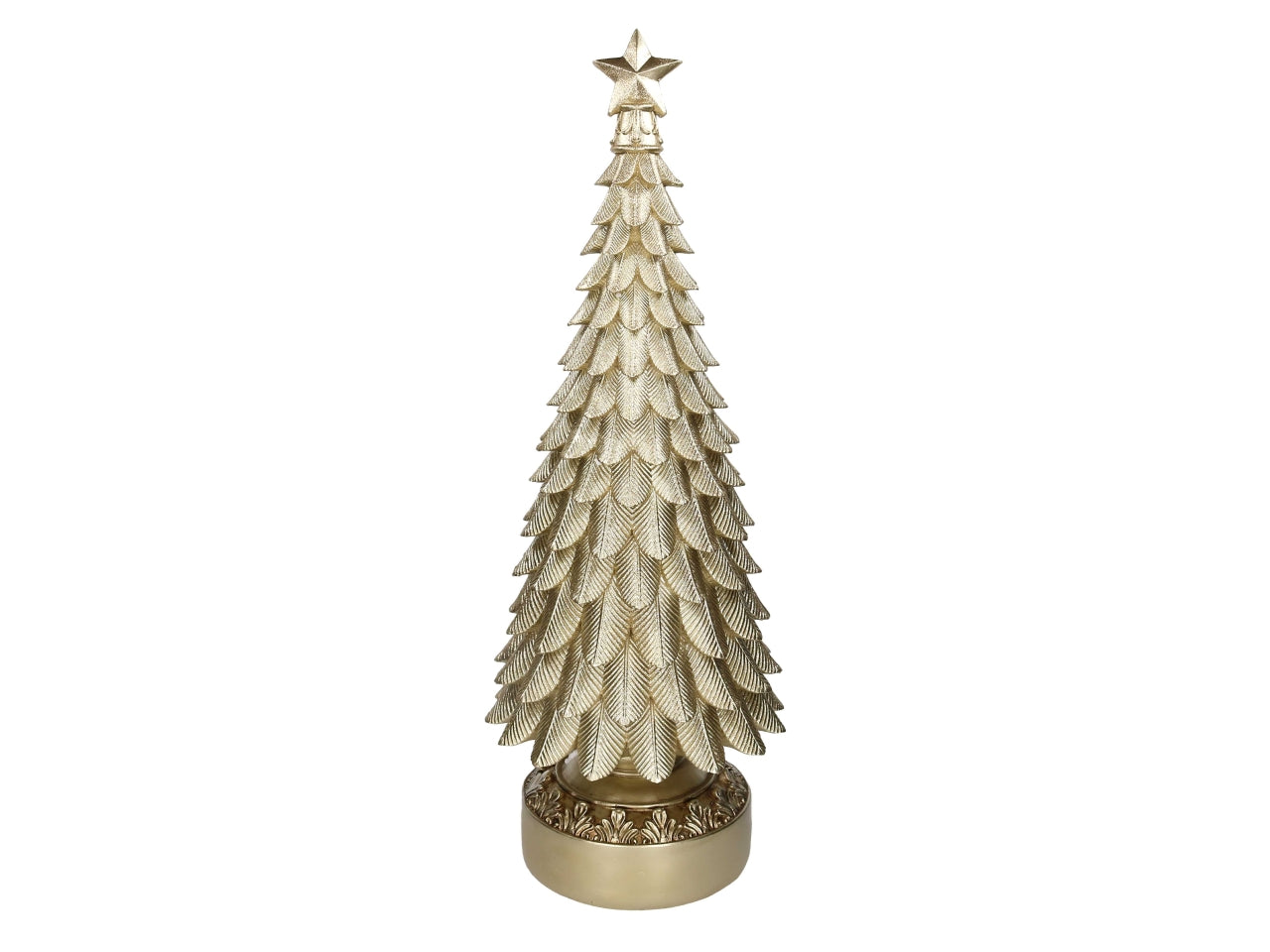 Albero maxi decorativo in resina champagne 36x40xh.100cm