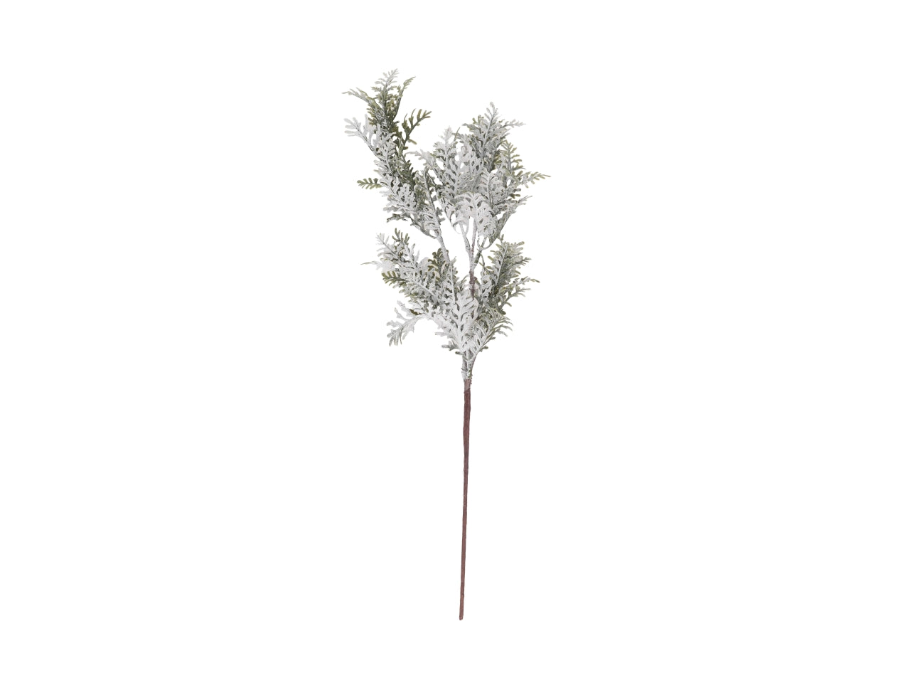 Ramo di lichene innevato verde h.46cm