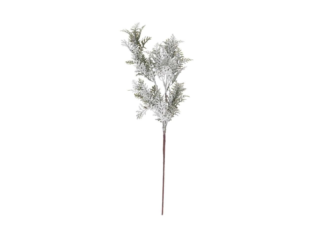 Ramo di lichene innevato verde h.46cm