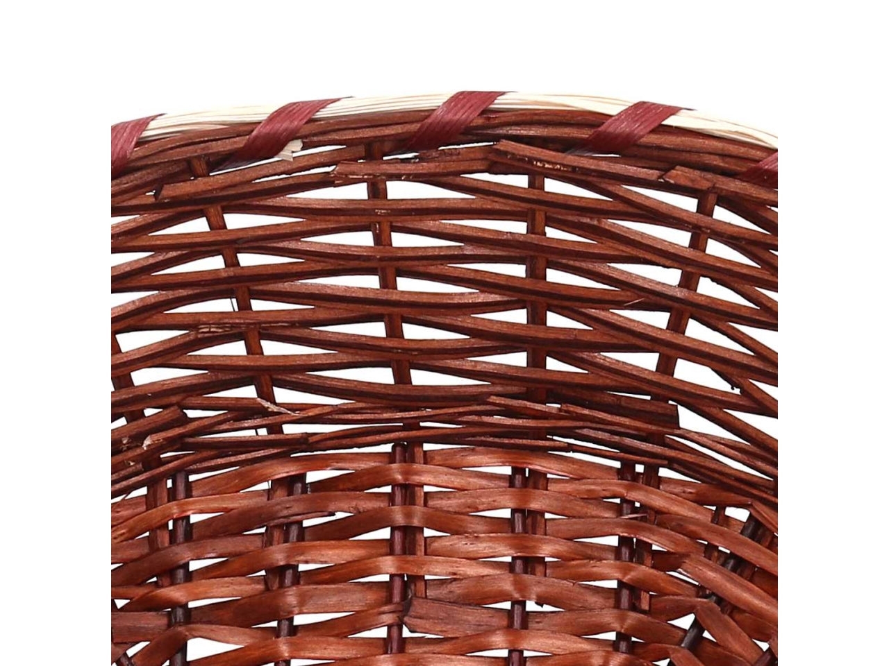 Cesta ovale in vimini 51/55x40xh.14cm noce