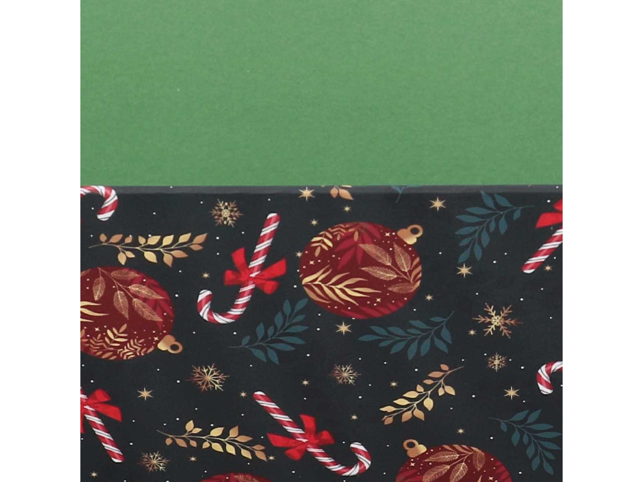 Cesta cartone rettangolare 29x23xh.8cm caramelle rosso e verde