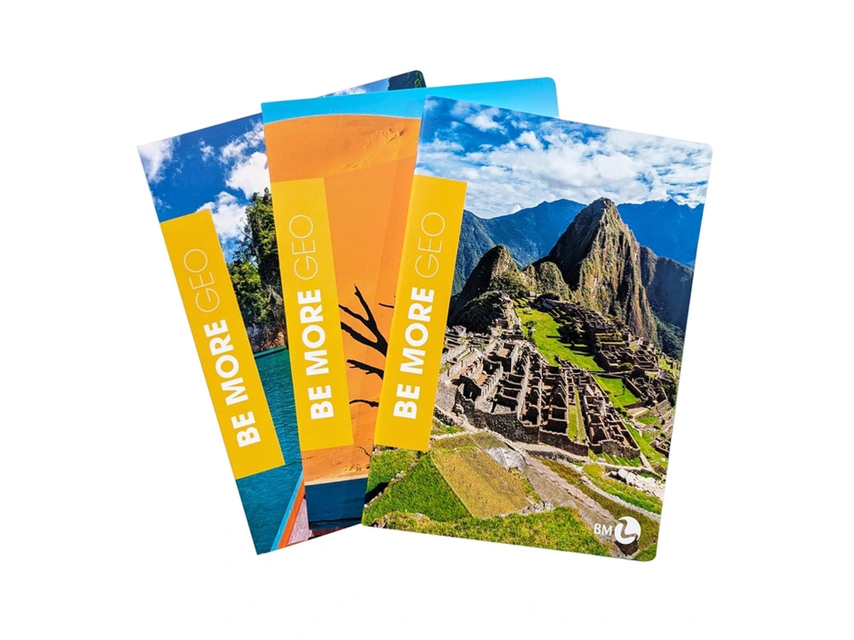 Quaderno maxi geo 21x29,7cm pagine 72 + r rigatura 5mm set da 10 quaderni