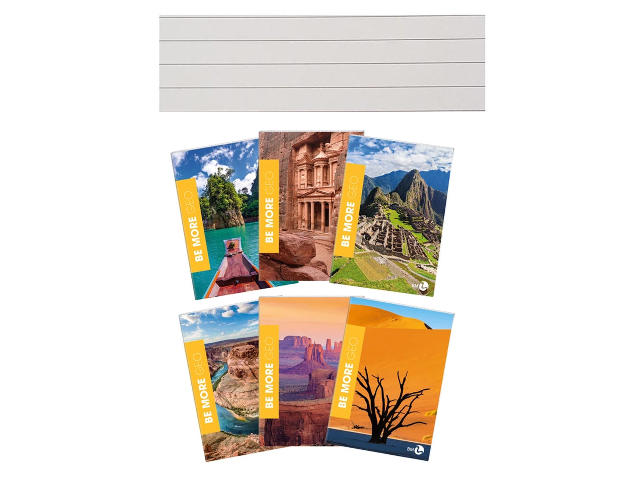 Quaderno maxi geo 21x29,7cm pagine 72 + r rigatura 1 rigo set da 10 quaderni
