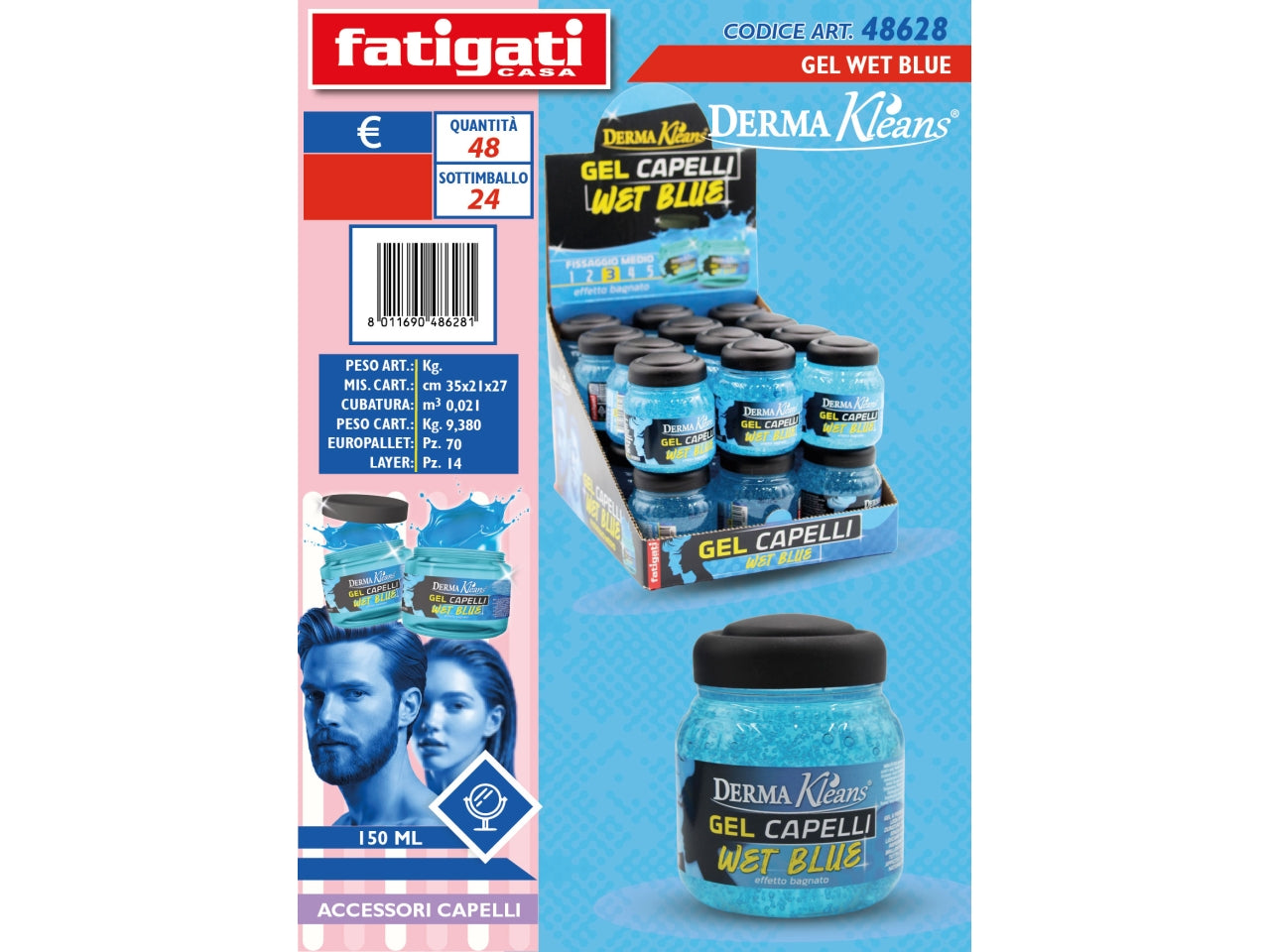 Gel wet 150ml blue