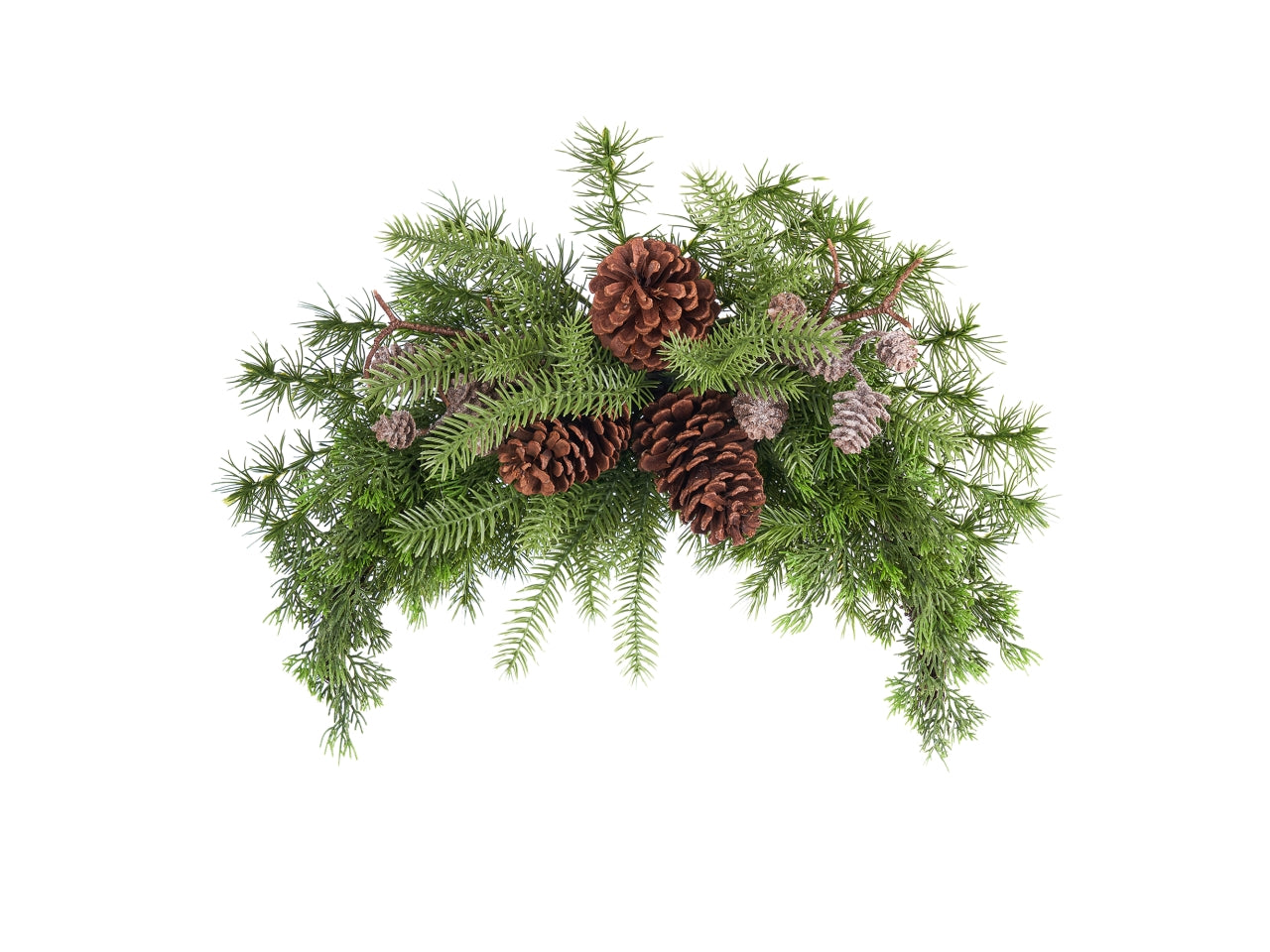 Dietroporta ad arco in pino harmony verde 50cm