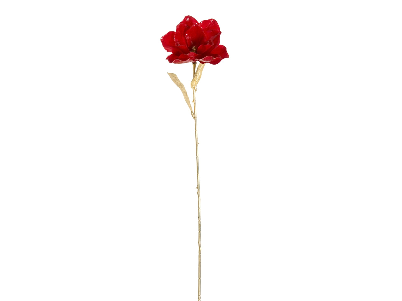 Ramo magnolia 64cm lucida rossa