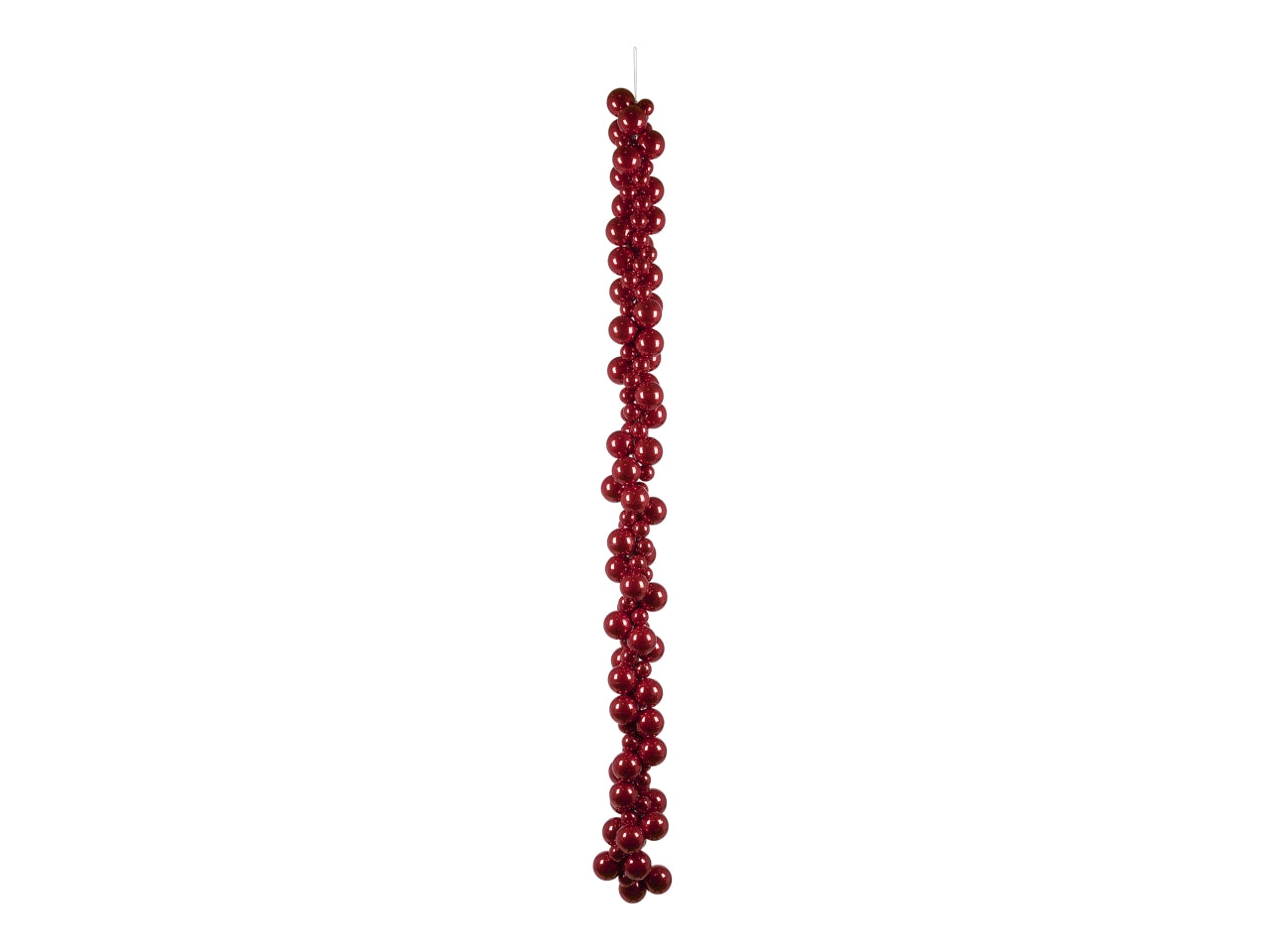 Ghirlanda 135cm con 120 palline rosse