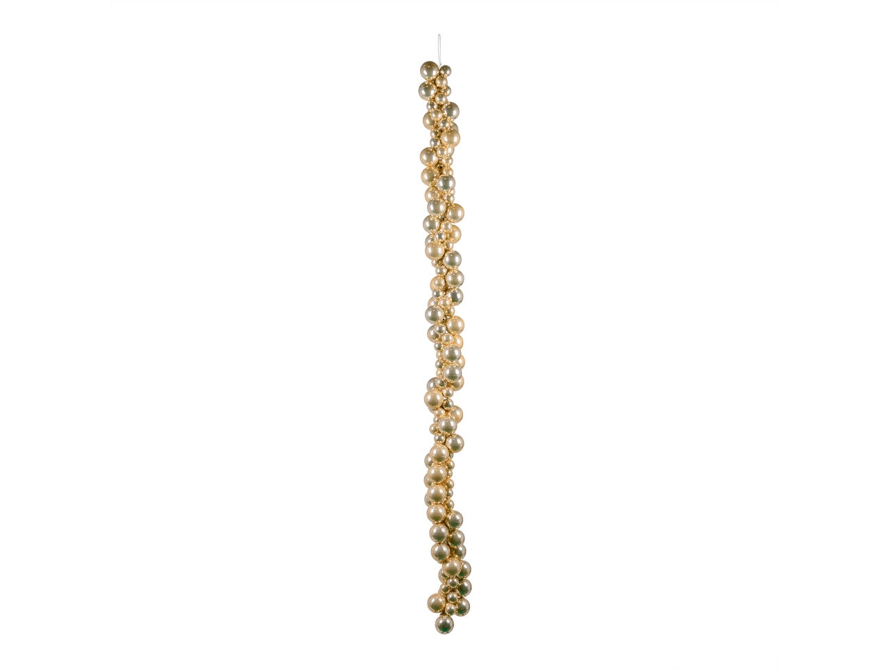 Ghirlanda 135cm con 120 palline platino