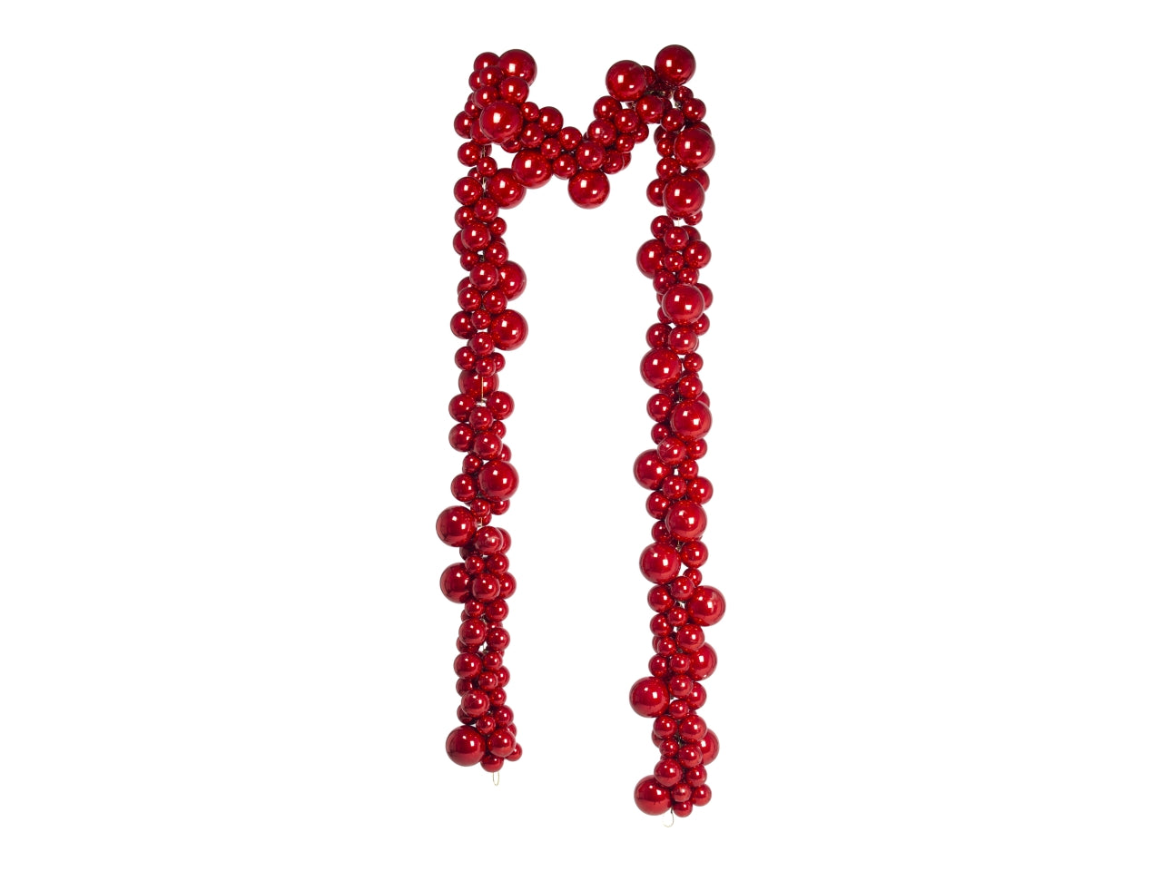 Ghirlanda 380cm con 252 palline rosse