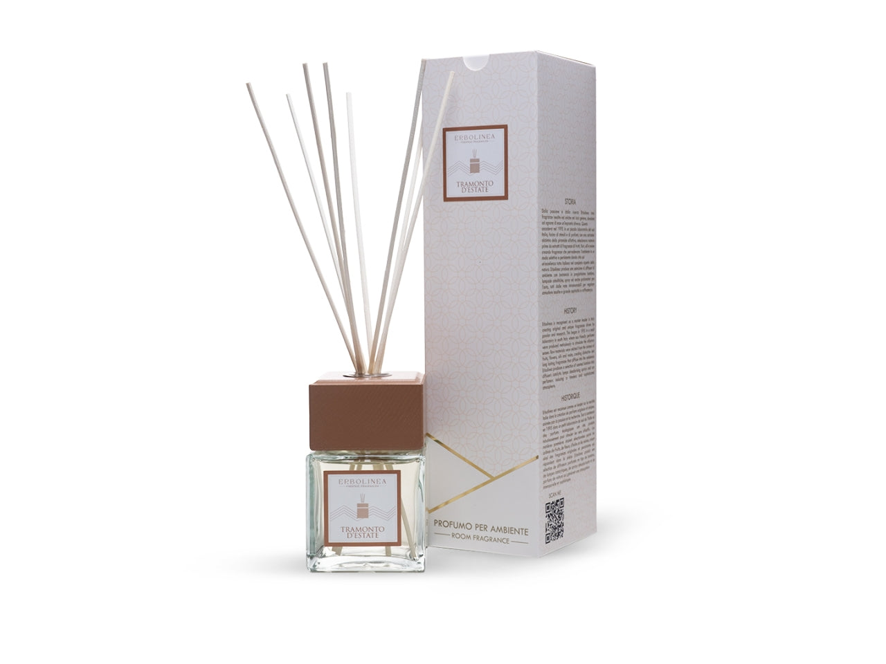 Diffusore con bastoncini profumazione Tramonto d' estate 100ml