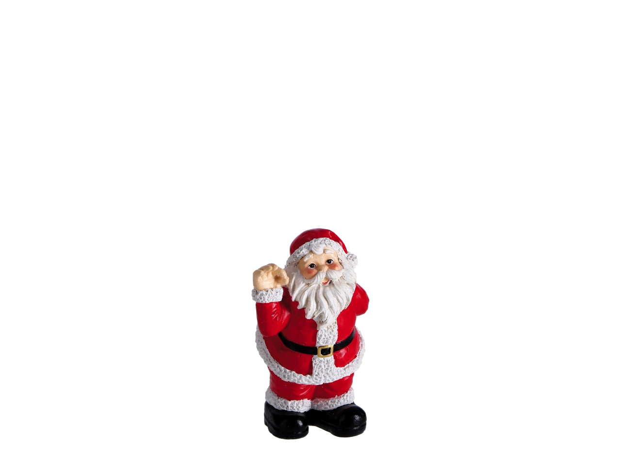 Babbo Natale in resina 10x9xh.15cm, 3 modelli assortiti