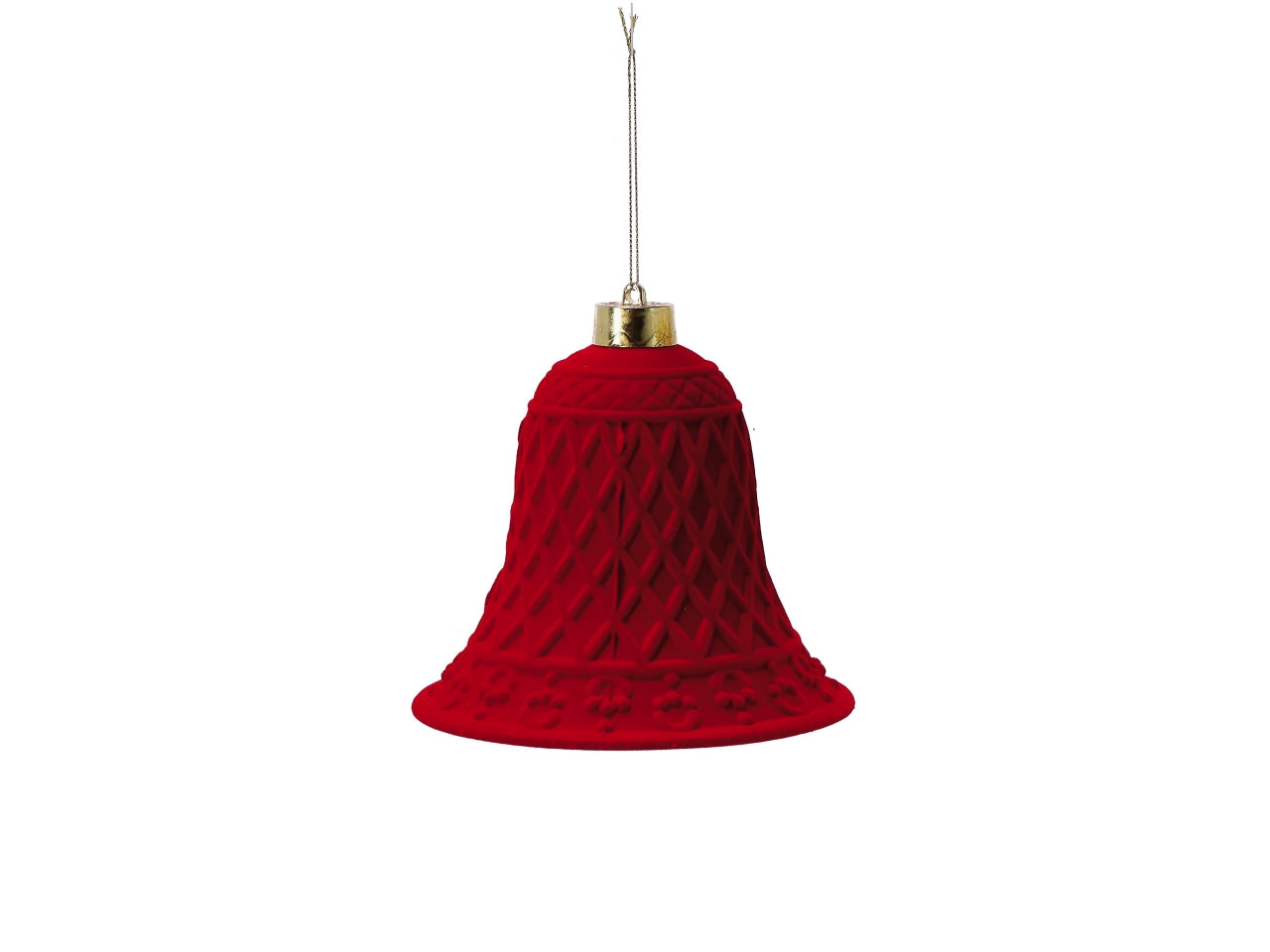 Appendino campana in polistirolo rossa 15xh.16cm