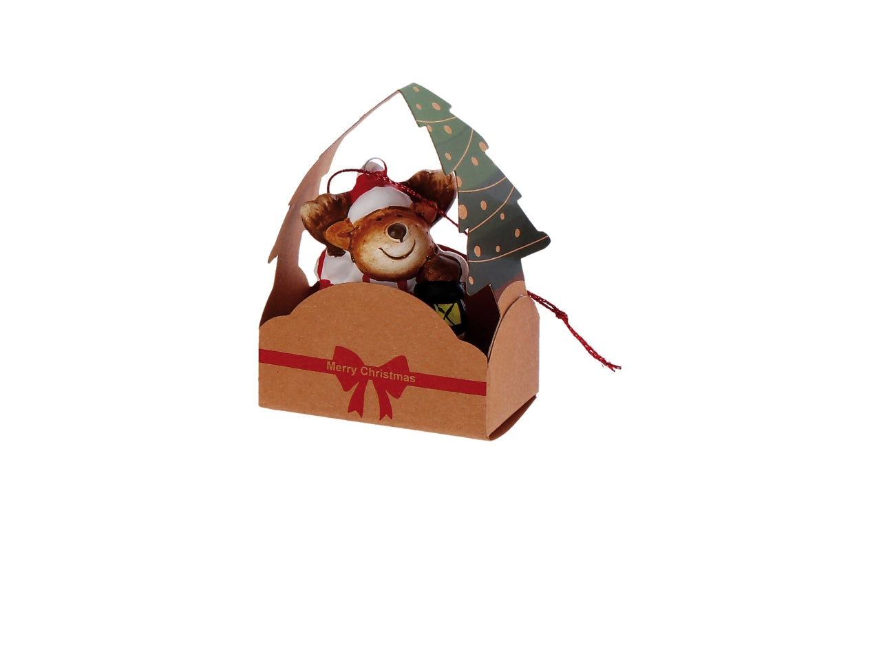 Appendino personaggio in terracotta 6x8cm, 4 modelli assortiti
