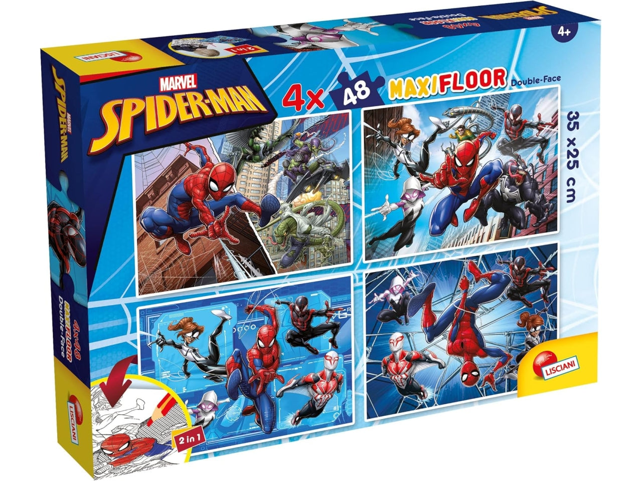 Marvel puzzle maxifloor 4 x 48 spider-man
