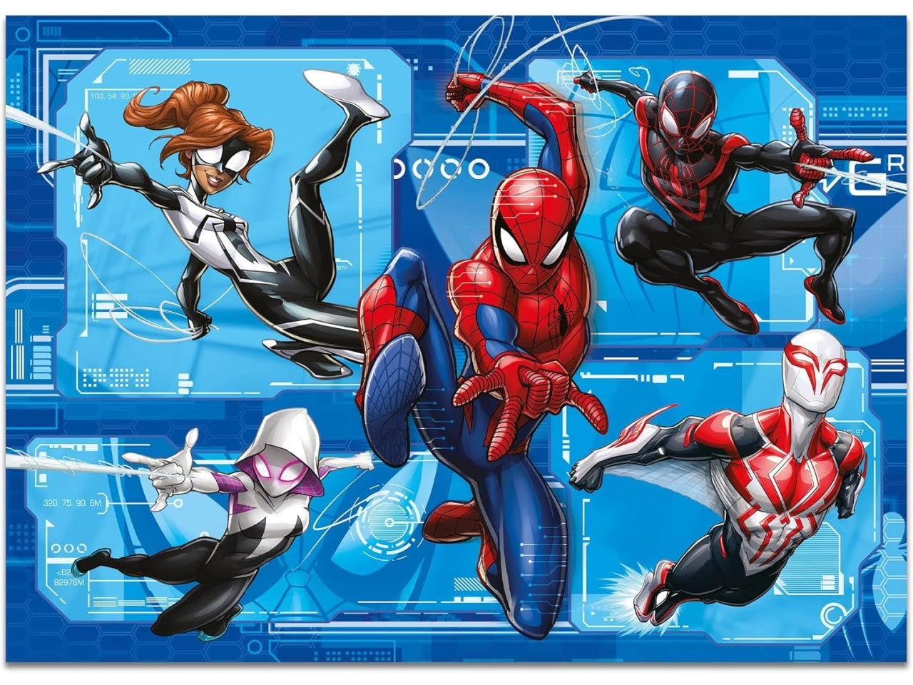 Marvel puzzle maxifloor 4 x 48 spider-man