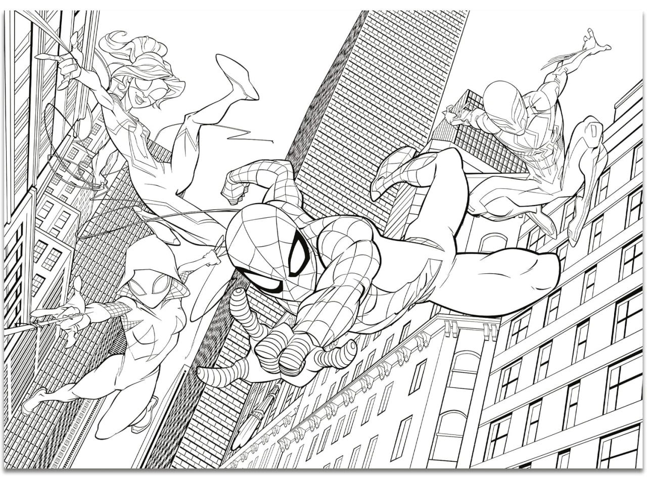 Marvel puzzle maxifloor 4 x 48 spider-man