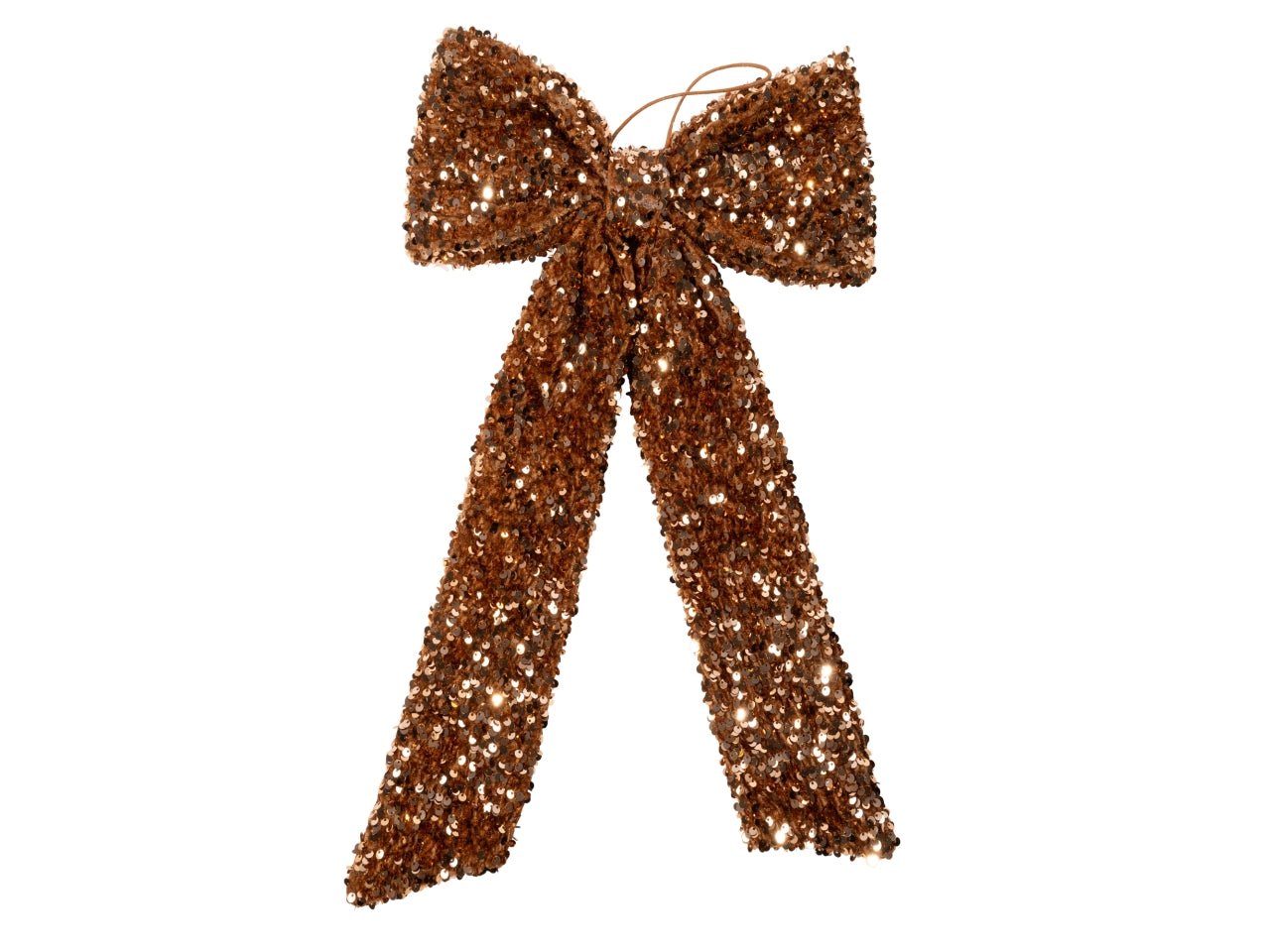Fiocco decorativo maxi 60x180cm in pvc con paillettes oro
