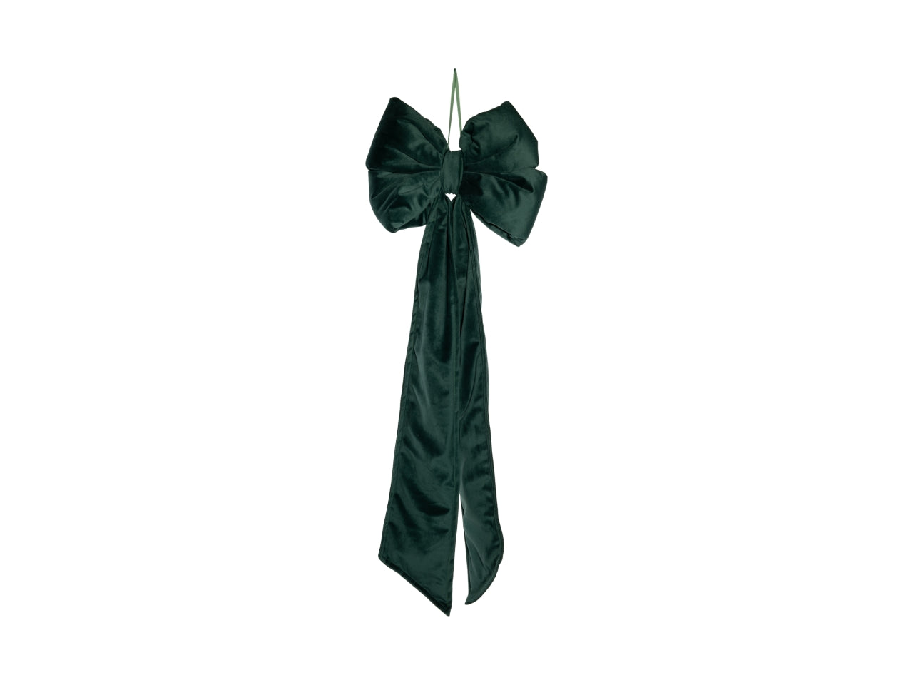 Fiocco decorativo maxi 90cm in velluto verde