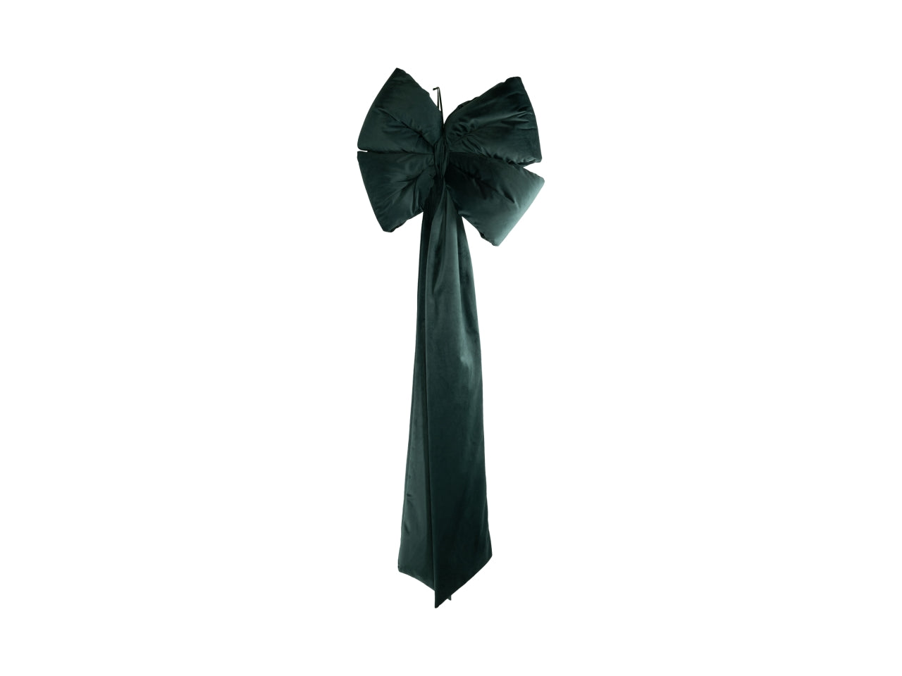 Fiocco decorativo maxi 120cm in velluto verde