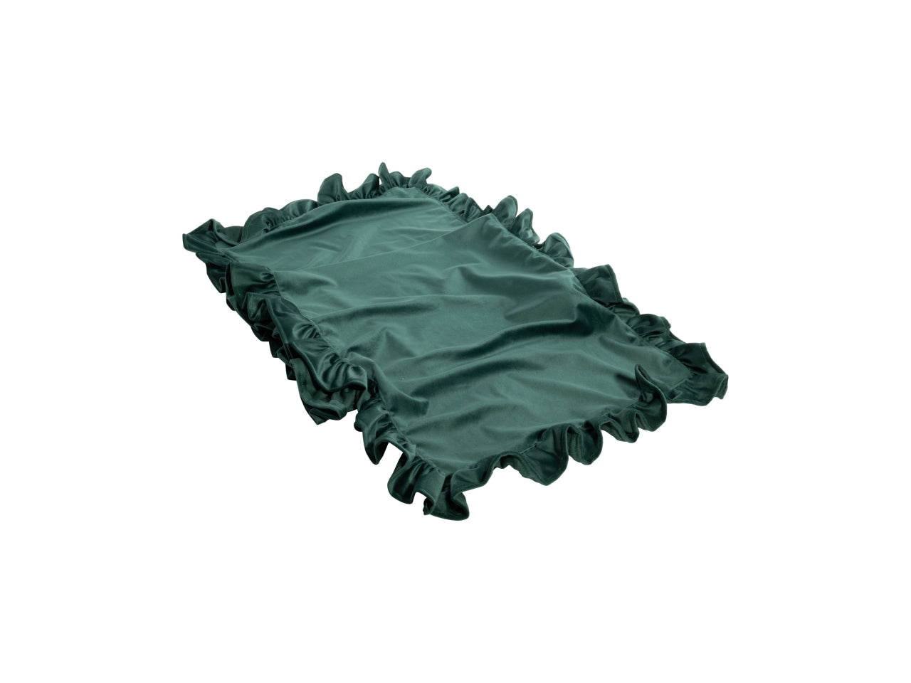 Runner 50x150cm in velluto verde