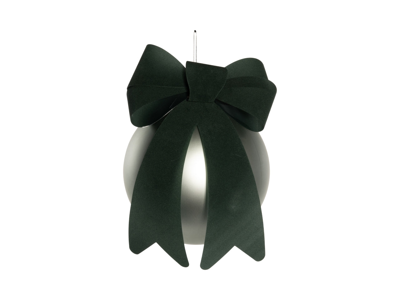 Palla 20cm in pvc con fiocco verde verde chiaro