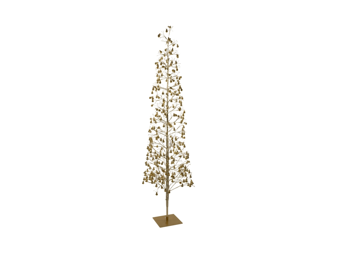 Albero di Natale 240cm in pvc con palle oro e 3000 luci led oro