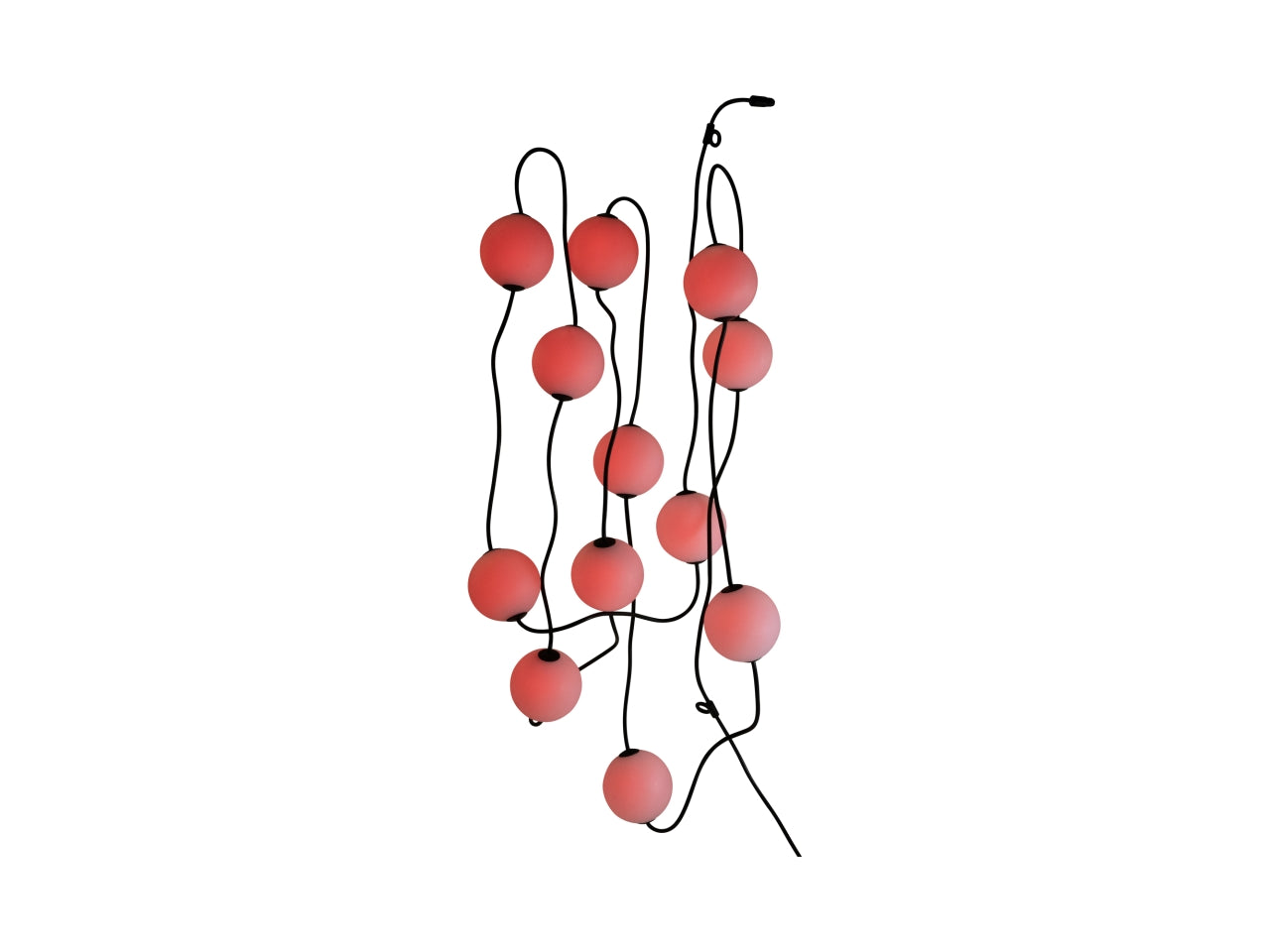 Catena luminosa 776cm in pvc con 12 palle 10cm led multicolor