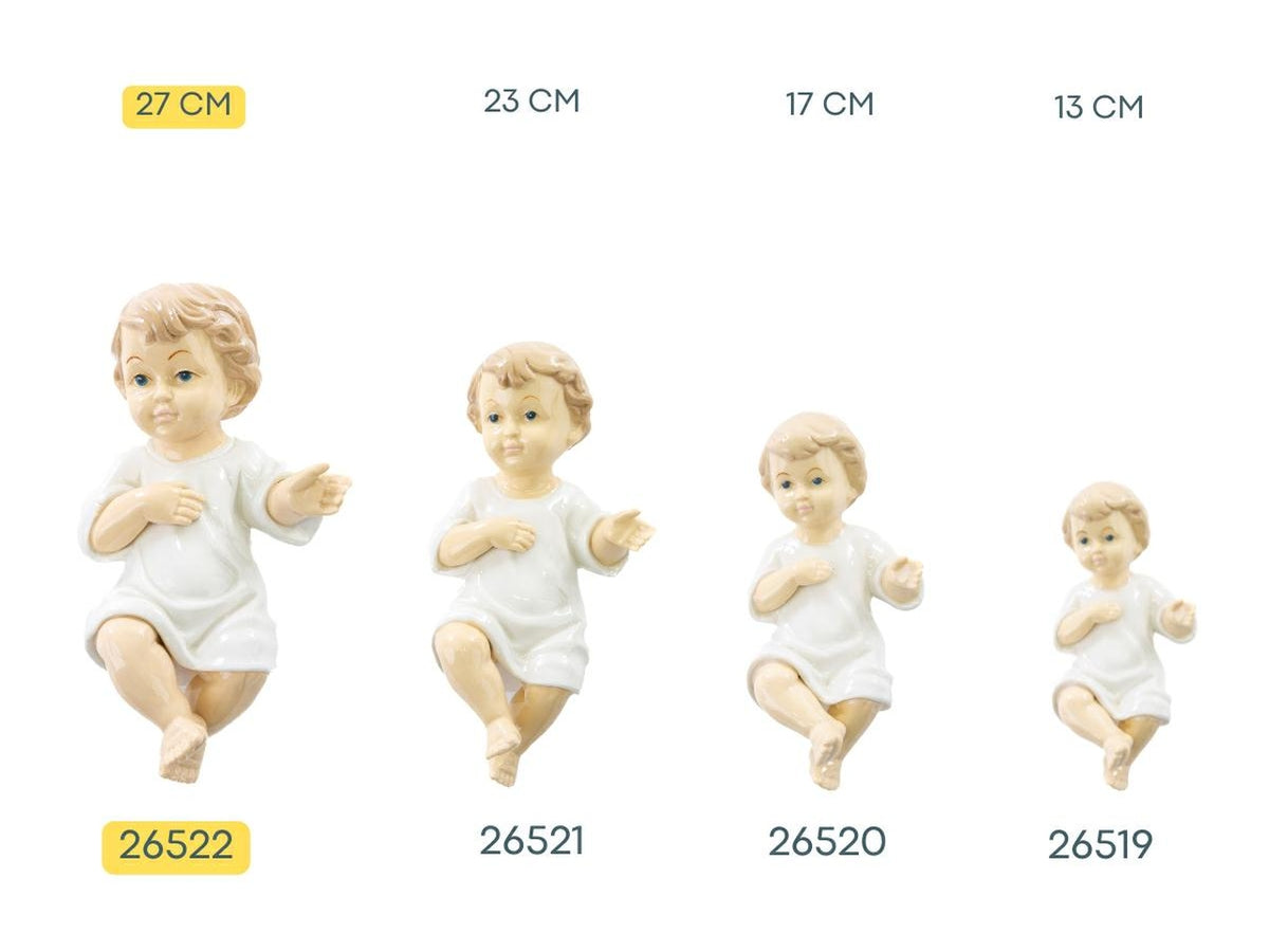 Bambino gesu' in porcellana h.27 cm