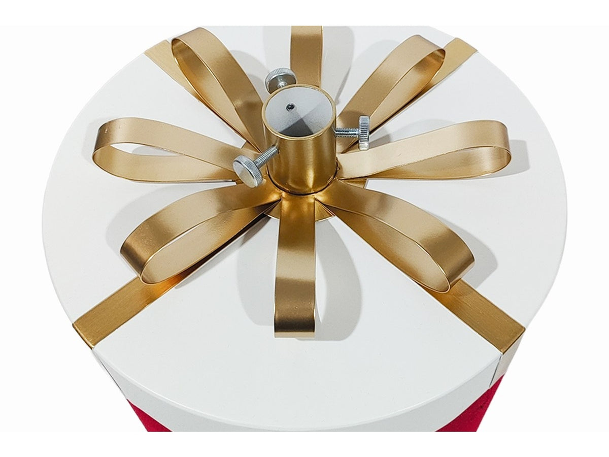 Base albero pacco regalo con led 32x35cm