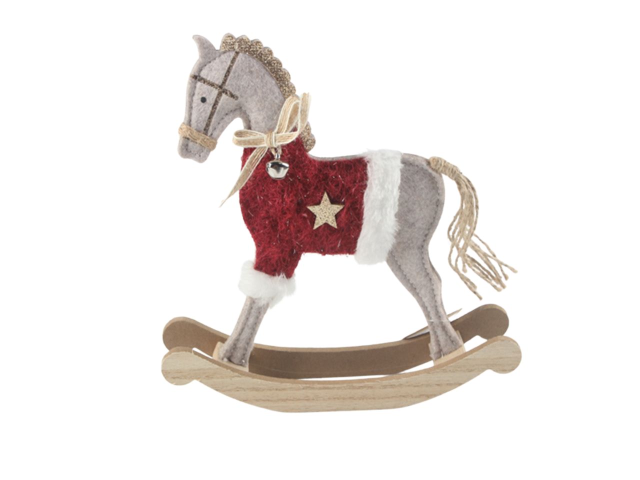 Cavallo a dondolo in panno 16xh15, 5cm