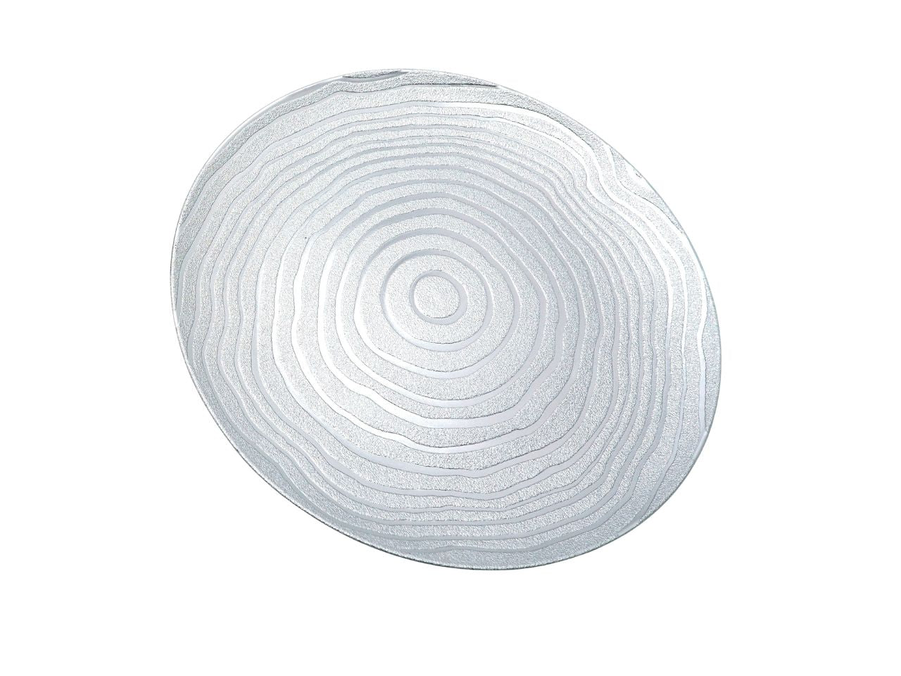 Piatto in plastica 33cm argento