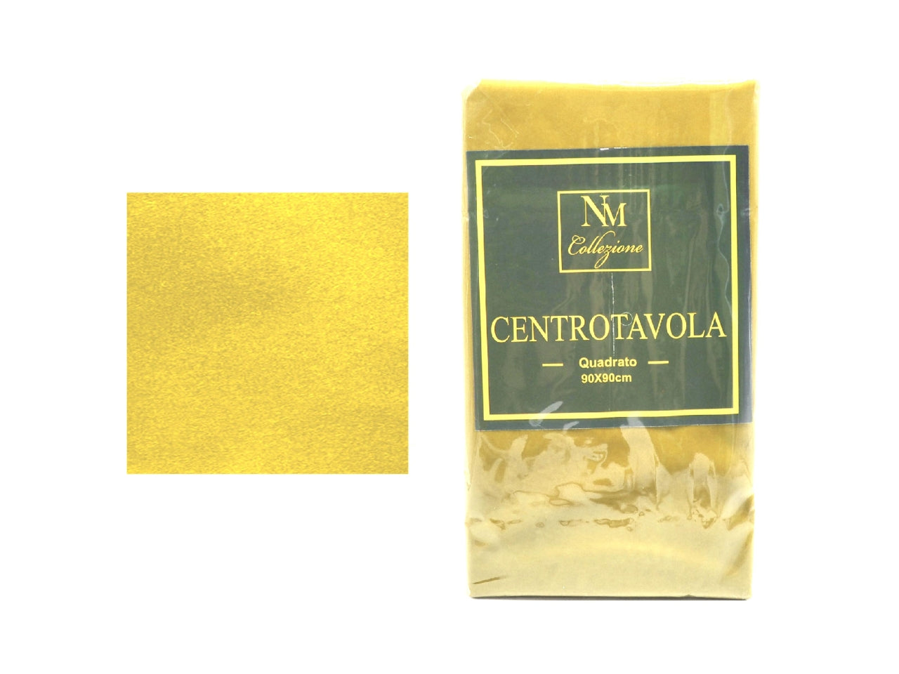 Tovaglia 90x90cm in velluto oro