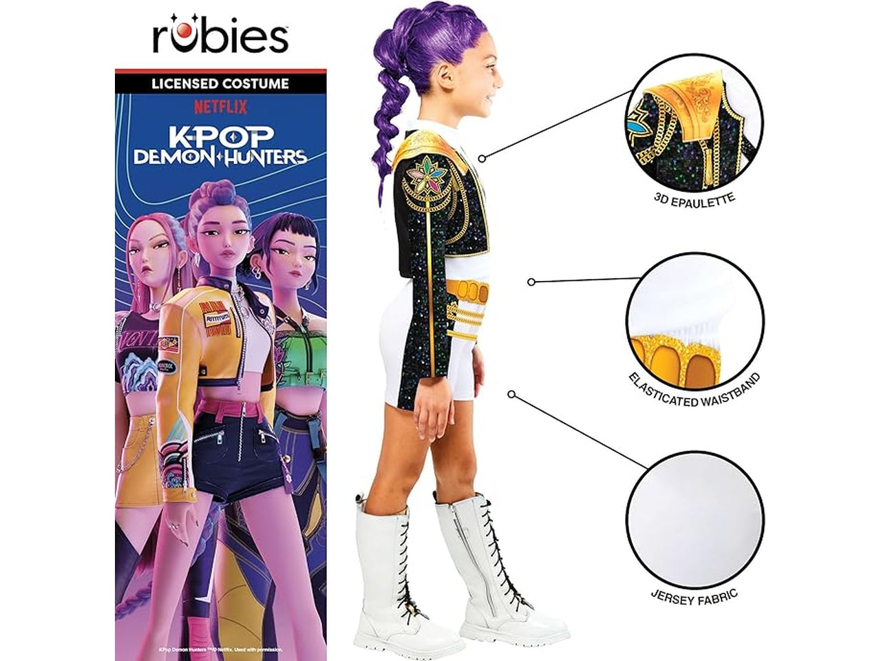 Costume Kpop Rumi classic, taglia XS 5/6anni