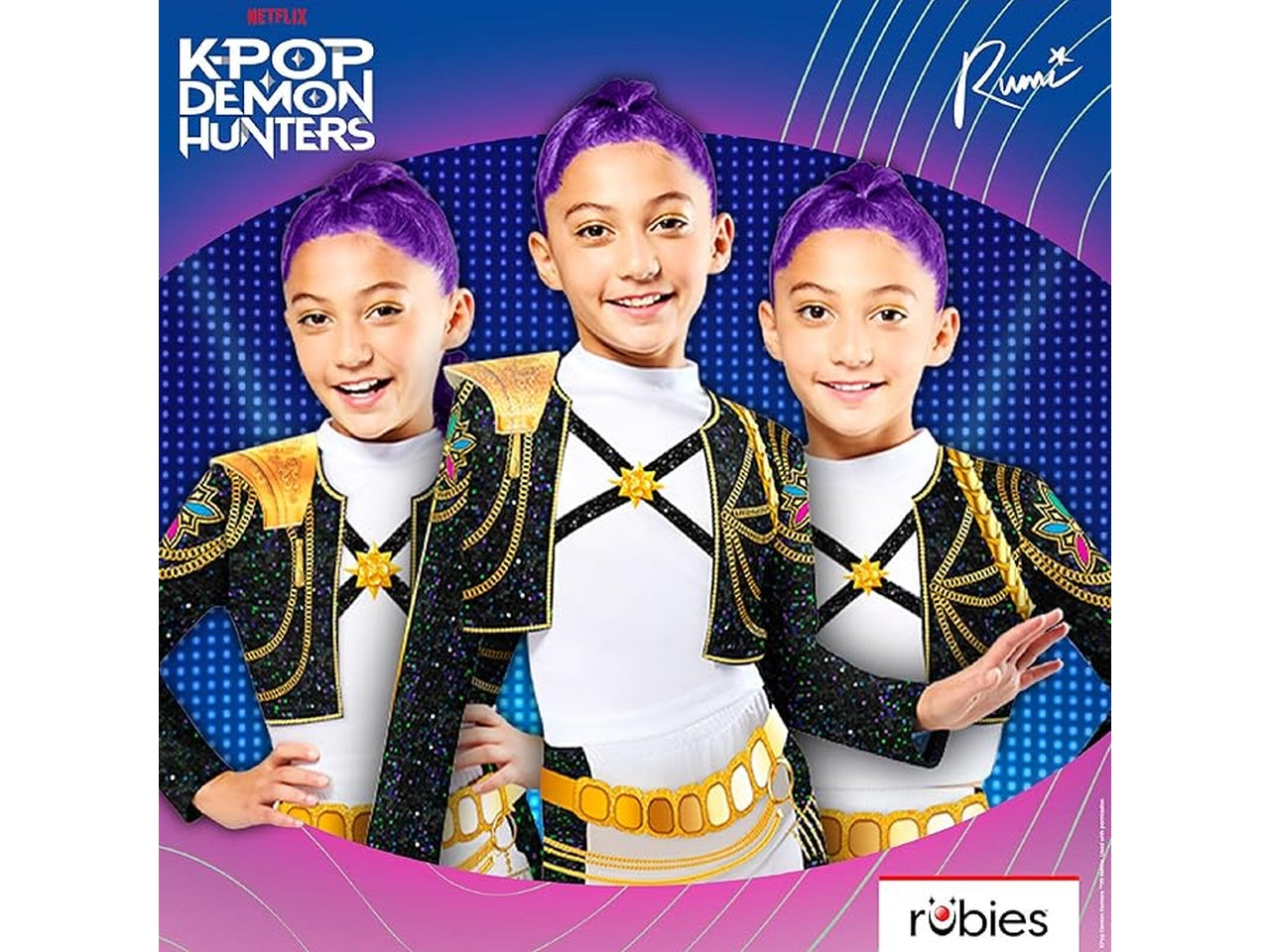 Costume Kpop Rumi golden, taglia M 9-10 anni