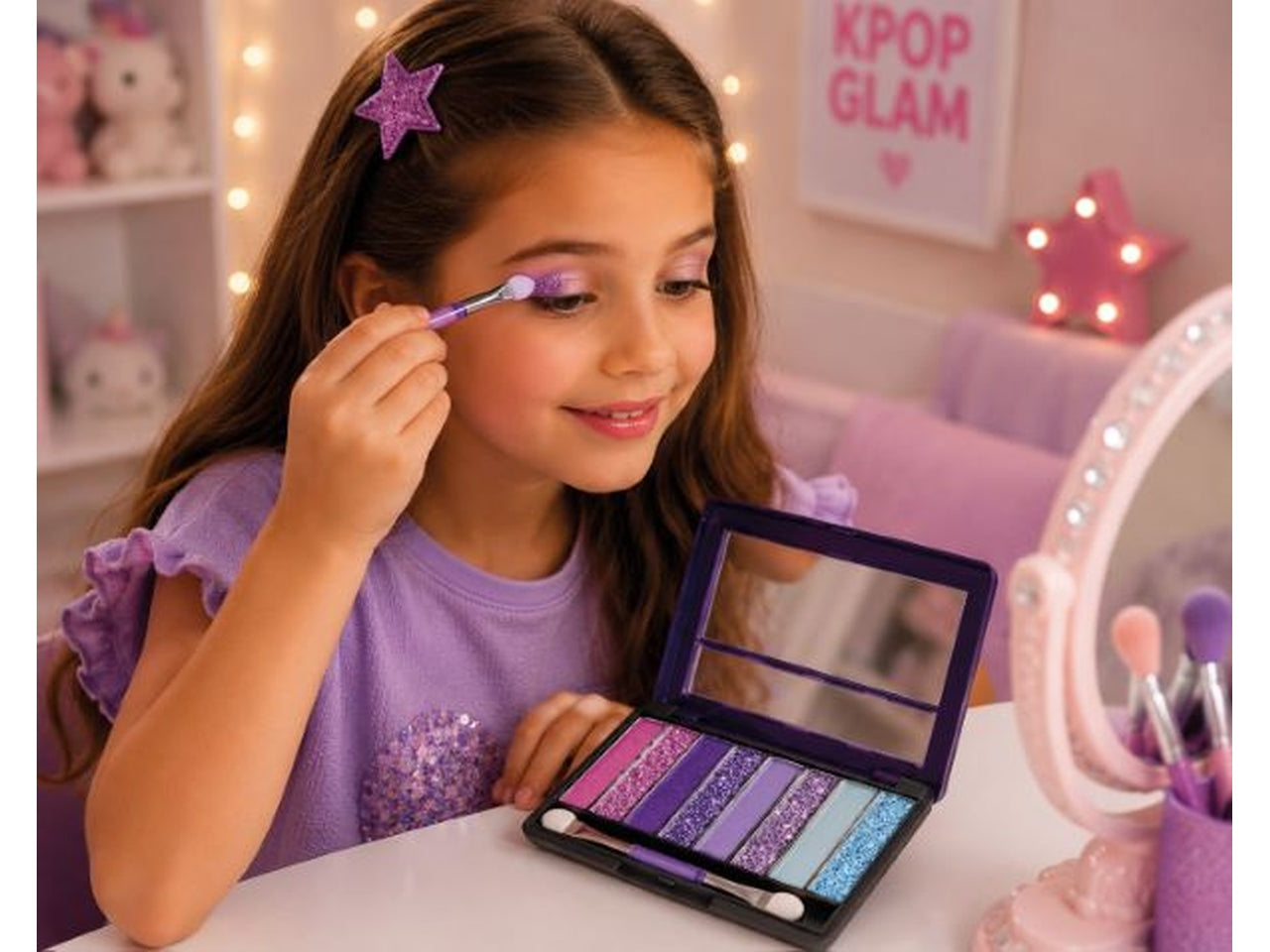 K pop glam star shiny
