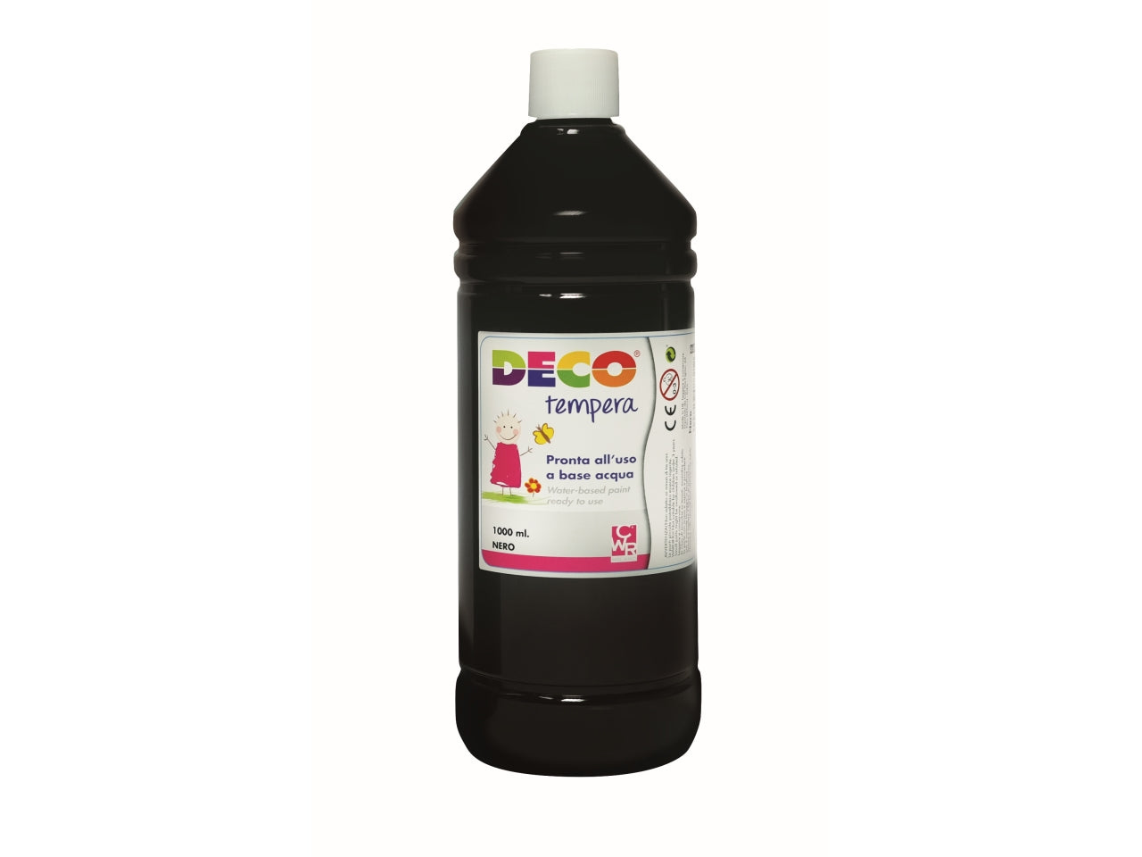 Flacone tempera 1000ml nero