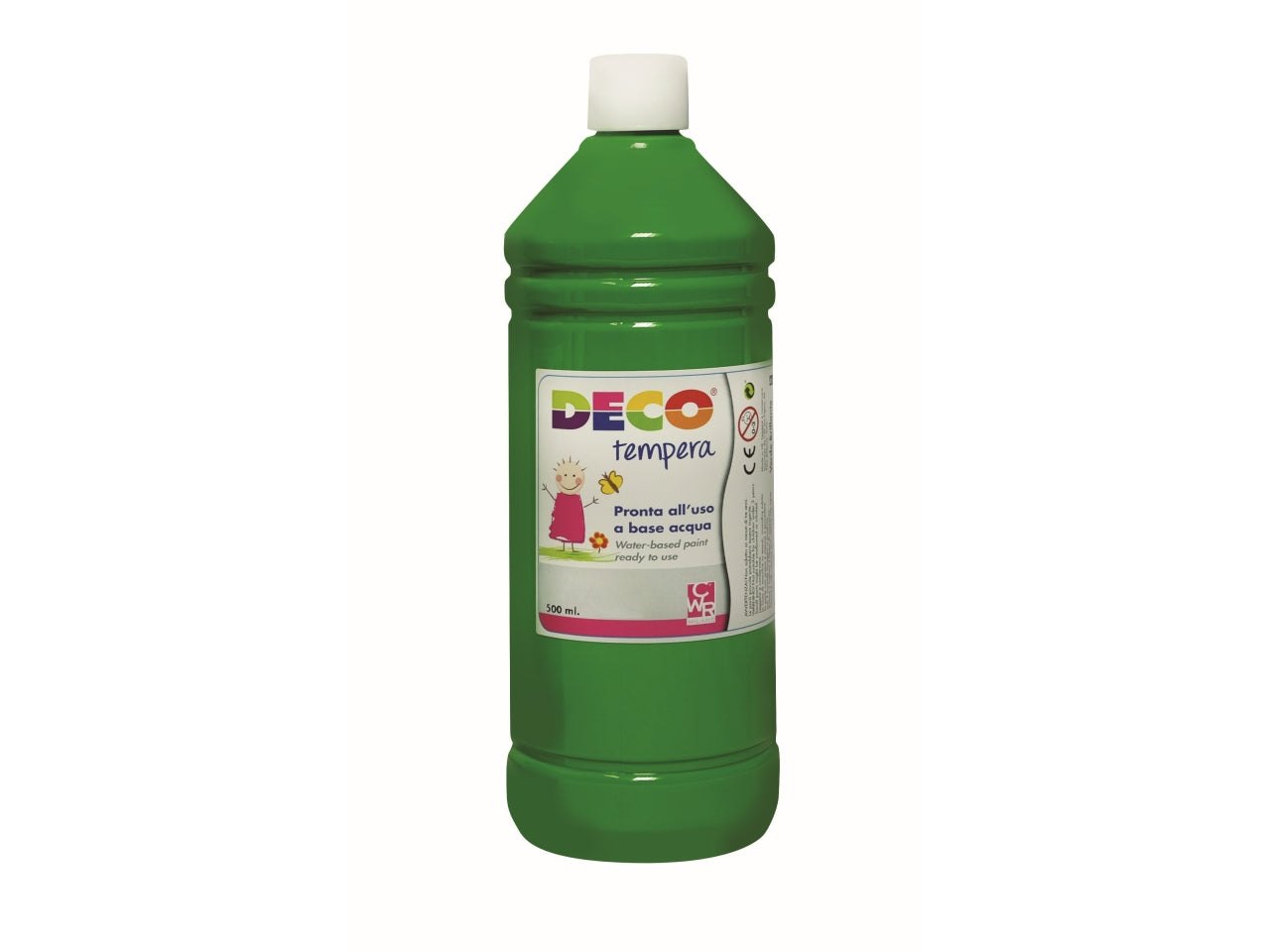 Flacone tempera 500ml verde brillante