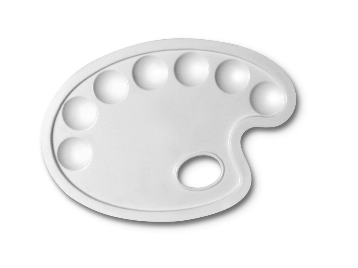 Tavolozza in plastica  24x17cm ovale
